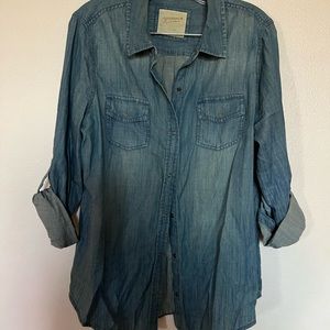 Light blue button down shirt